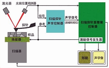 掃描探針聲學顯微鏡原理圖