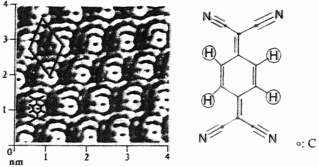 TCNQ的高分辨STM圖像